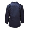 Parka militar holandesa original con cuello vuelto y logo de pescador, chaqueta militar azul