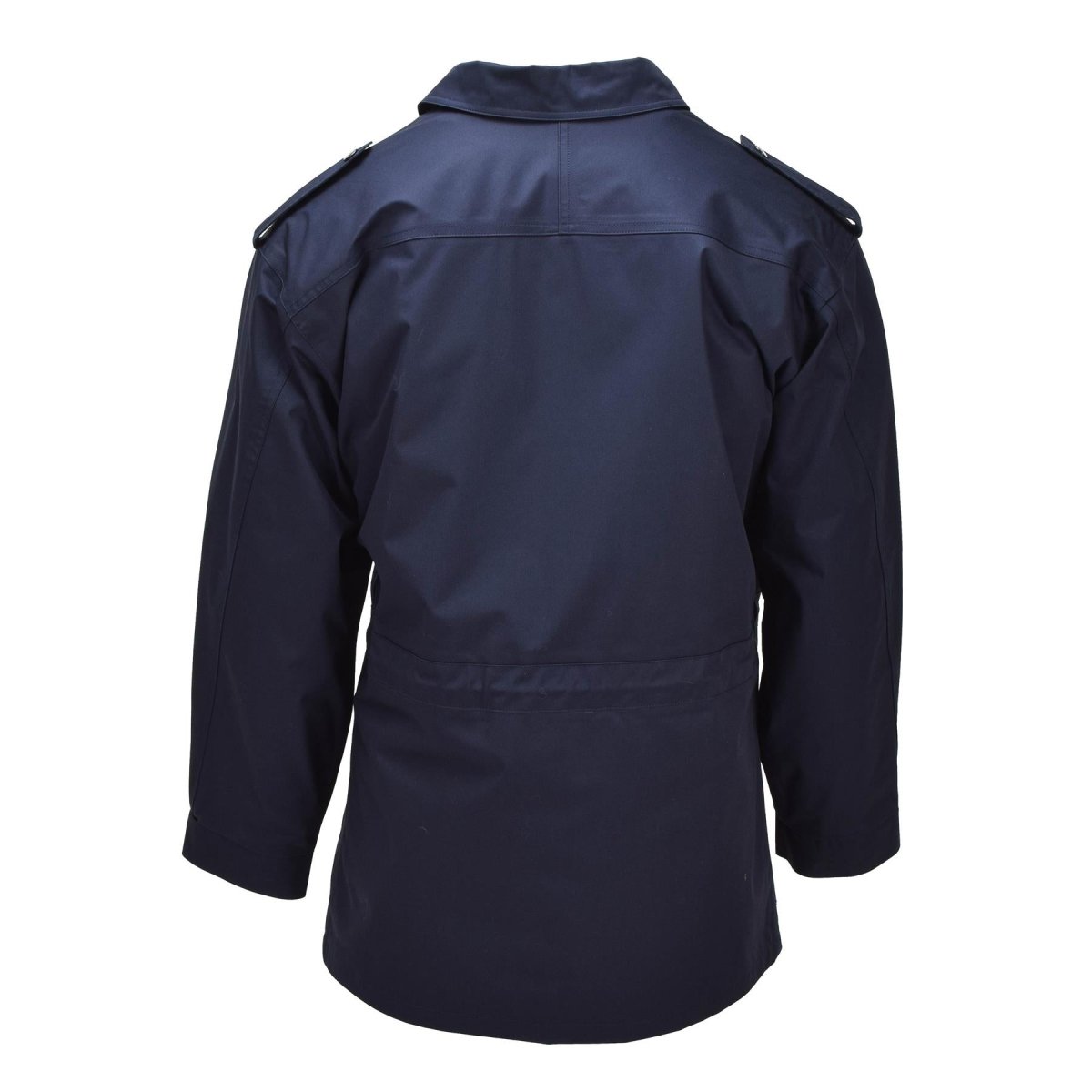 Parka militar holandesa original con cuello vuelto y logo de pescador, chaqueta militar azul