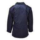 Original Dutch Military Parka Turn Down Collar Fisherman Logo Army Jacket Blue - GoMilitar