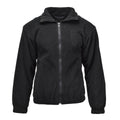 Chaqueta de vellón de la policía militar holandesa original suéter de invierno negro