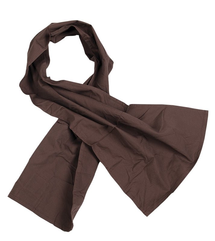 Bufanda de algodón de bufanda militar holandesa original de 100x25cm bufandas del ejército marrón nuevo