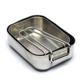 Original holandés Militar de acero inoxidable 2 PCS Mess Tins Mess Cooker Military Bushcraft
