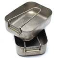 Original holandés Militar de acero inoxidable 2 PCS Mess Tins Mess Cooker Military Bushcraft
