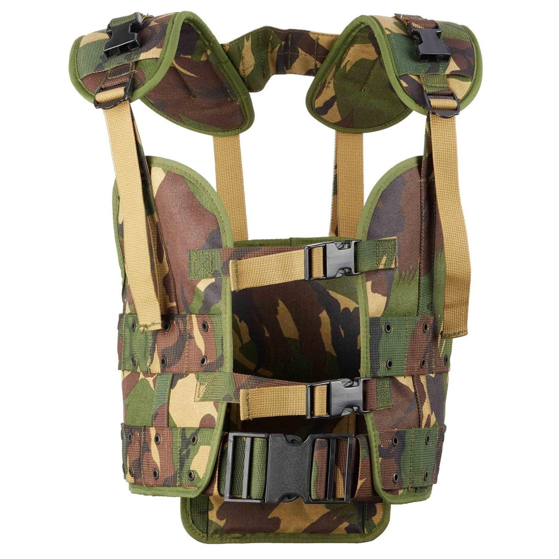 Juego de chalecos tácticos militares holandeses originales bosque antiguo modelo Alice clip bolsas
