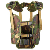 Chaleco militar holandés holandés táctico bosque de camuflaje de camuflaje de tropas equipos