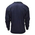 Camiseta interior térmica militar original holandesa de manga larga con cierre de media cremallera azul