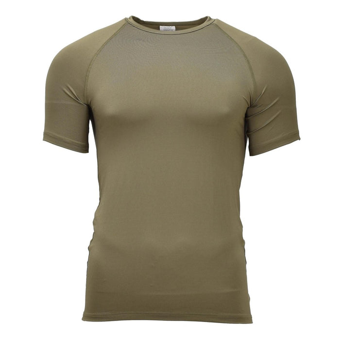 Camiseta Interior Térmica Militar Original Holandesa Manga Corta Ligera Oliva - GoMilitar