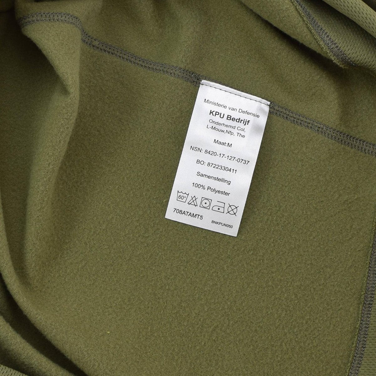 Camisetas interiores térmicas militares holandesas originales transpirables de secado rápido verde oliva