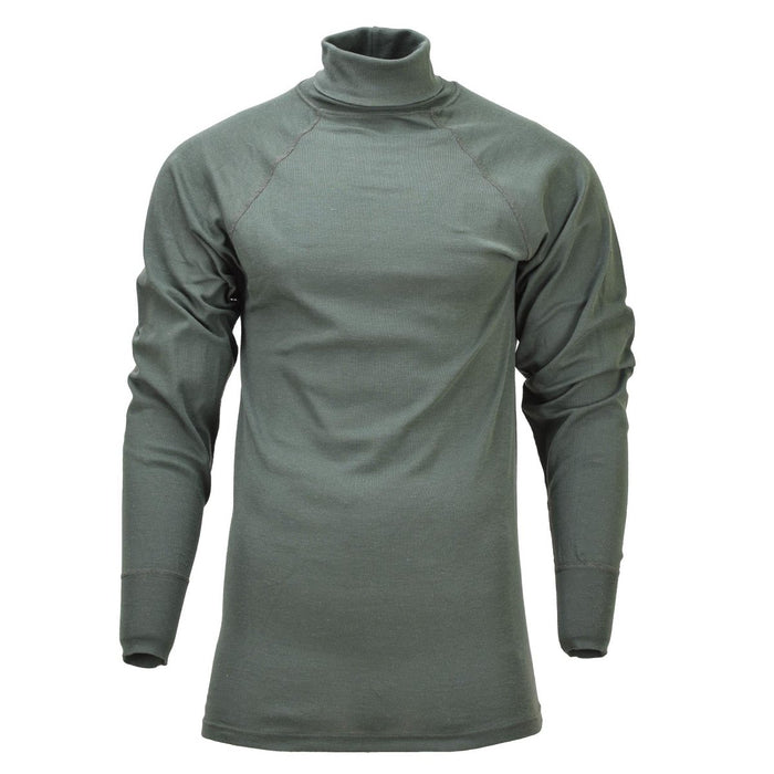 Camiseta interior térmica de cuello alto militar holandés original Tactical HeatTech Olive - GoMilitar