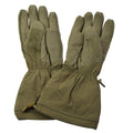 Guantes ECWS de invierno militares holandeses originales impermeables piel de cabra palma verde oliva