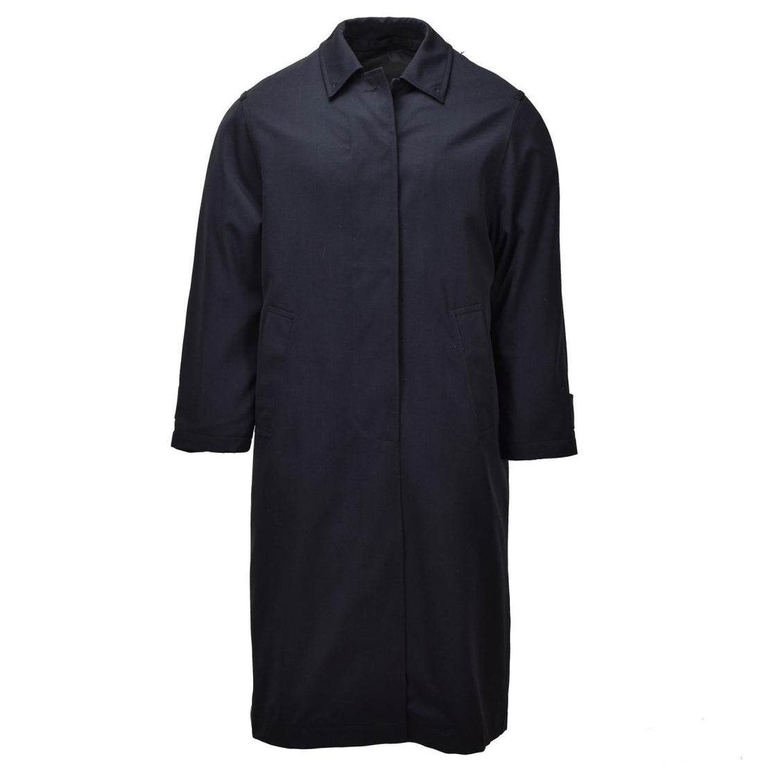 Abrigo de vestir largo para mujer militar holandés Original abrigo de servicio Formal negro
