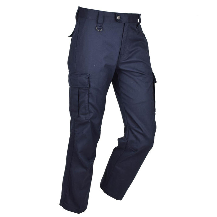 Pantalones De Trabajo Militares Holandeses Originales Hombre Rodillas Reforzadas Bolsillos Cargo Azul - GoMilitar