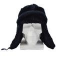 Gorro de invierno original de la policía holandesa, orejeras plegables, frente reforzada, azul