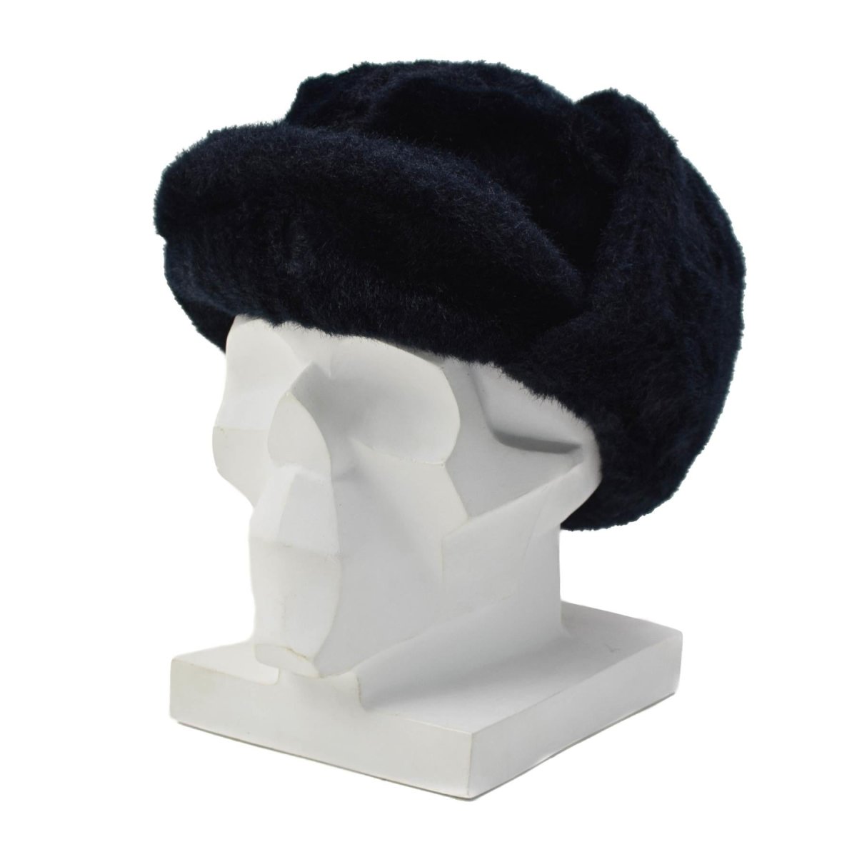 Gorro de invierno original de la policía holandesa, orejeras plegables, frente reforzada, azul