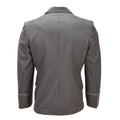Chaqueta de vestir militar original de Alemania del Este, charreteras, parches para el cuello, color gris