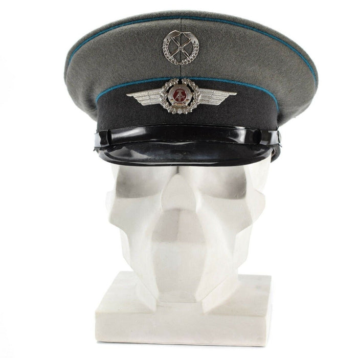 Gorra con visera original del ejército NVA de Alemania Oriental Sombrero con visera militar de las fuerzas aéreas NUEVO - GoMilitar