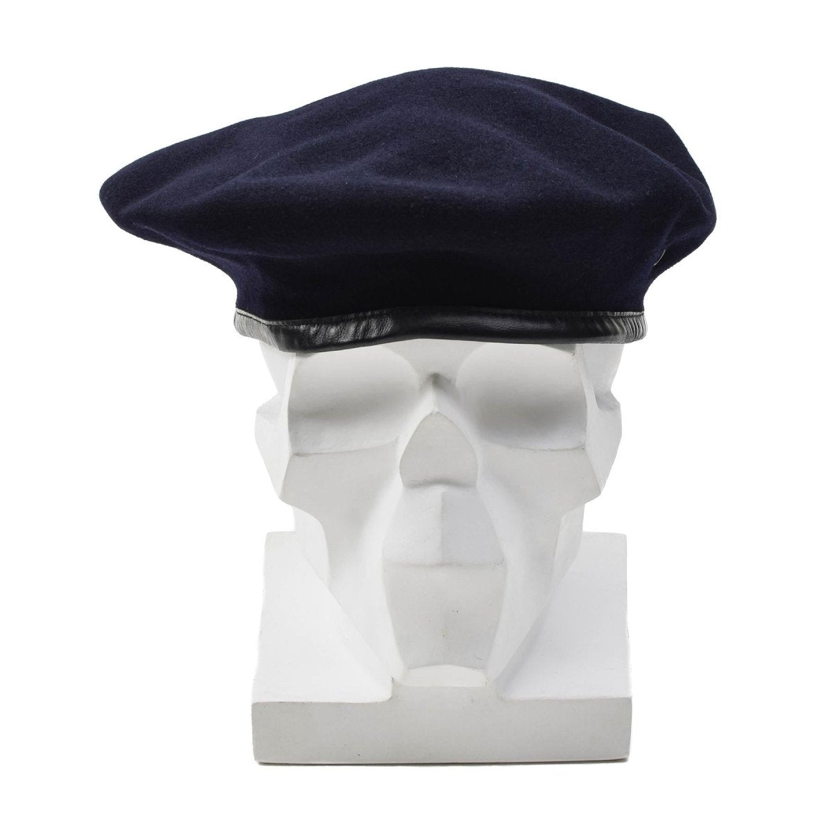 Original del ejército francés de la lana azul oscuro Comando de boina Capa ligera Vintage Nuevo