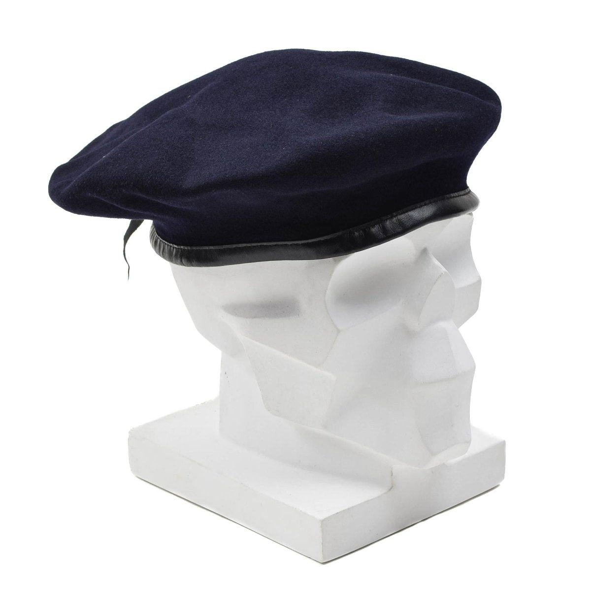 Original del ejército francés de la lana azul oscuro Comando de boina Capa ligera Vintage Nuevo