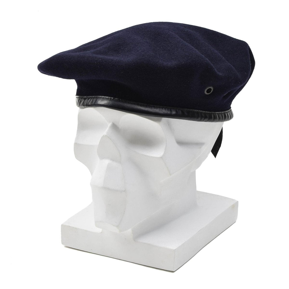 Original del ejército francés de la lana azul oscuro Comando de boina Capa ligera Vintage Nuevo