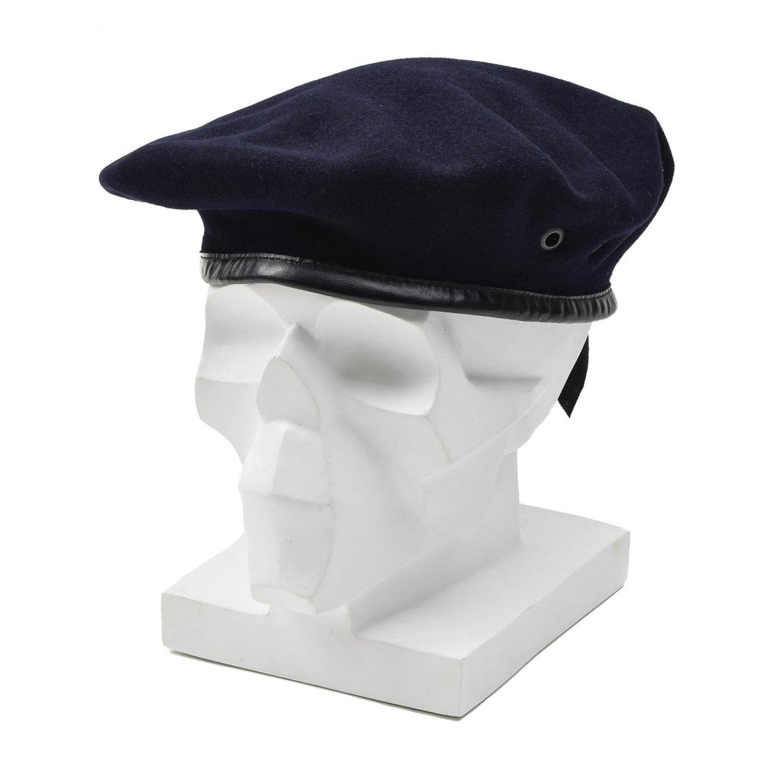 Original del ejército francés de la lana azul oscuro Comando de boina Capa ligera Vintage Nuevo