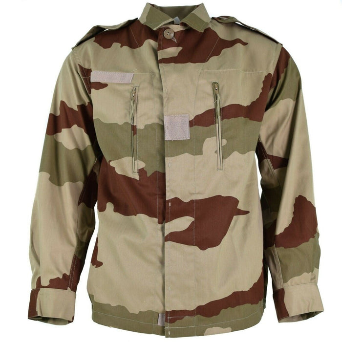 Chaqueta F2 original del ejército francés Camuflaje del desierto Emisión de excedentes militares de Francia - GoMilitar