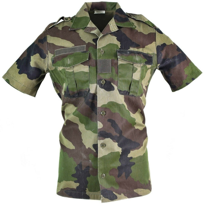 Camisa original ejército francés F2 woodland camo CCE manga corta Camisas - GoMilitar