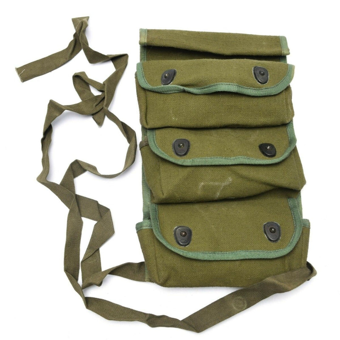 Original del ejército francés Granada Pouch Munición militar Muneine 3 Celdas Bag Case