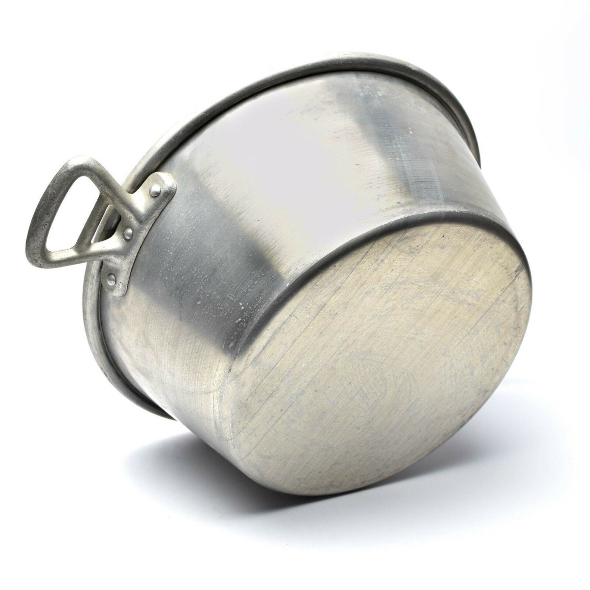 ORIGINAL Ejército francés de cocción grande. Sartén militar de aluminio