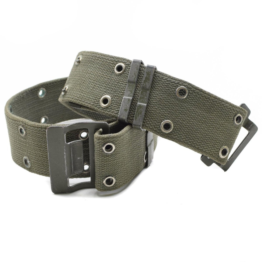 Original del ejército francés azul marino cinturón famosas olive od web France militar nuevo