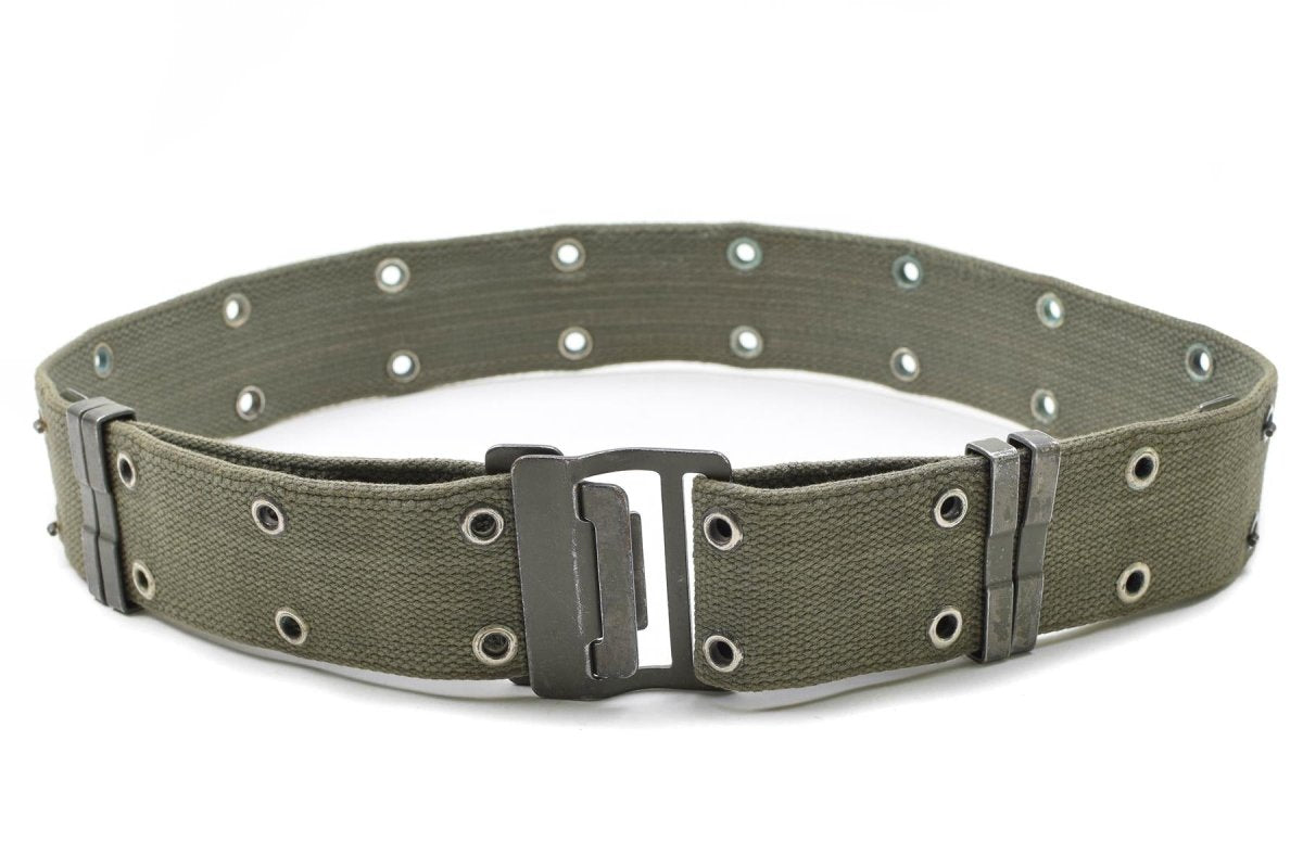 Original del ejército francés azul marino cinturón famosas olive od web France militar nuevo