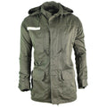 Ejército francés original Olive OD Chaqueta Fatiga Combate Militares capladas Parka sateen
