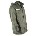 Ejército francés original Olive OD Chaqueta Fatiga Combate Militares capladas Parka sateen
