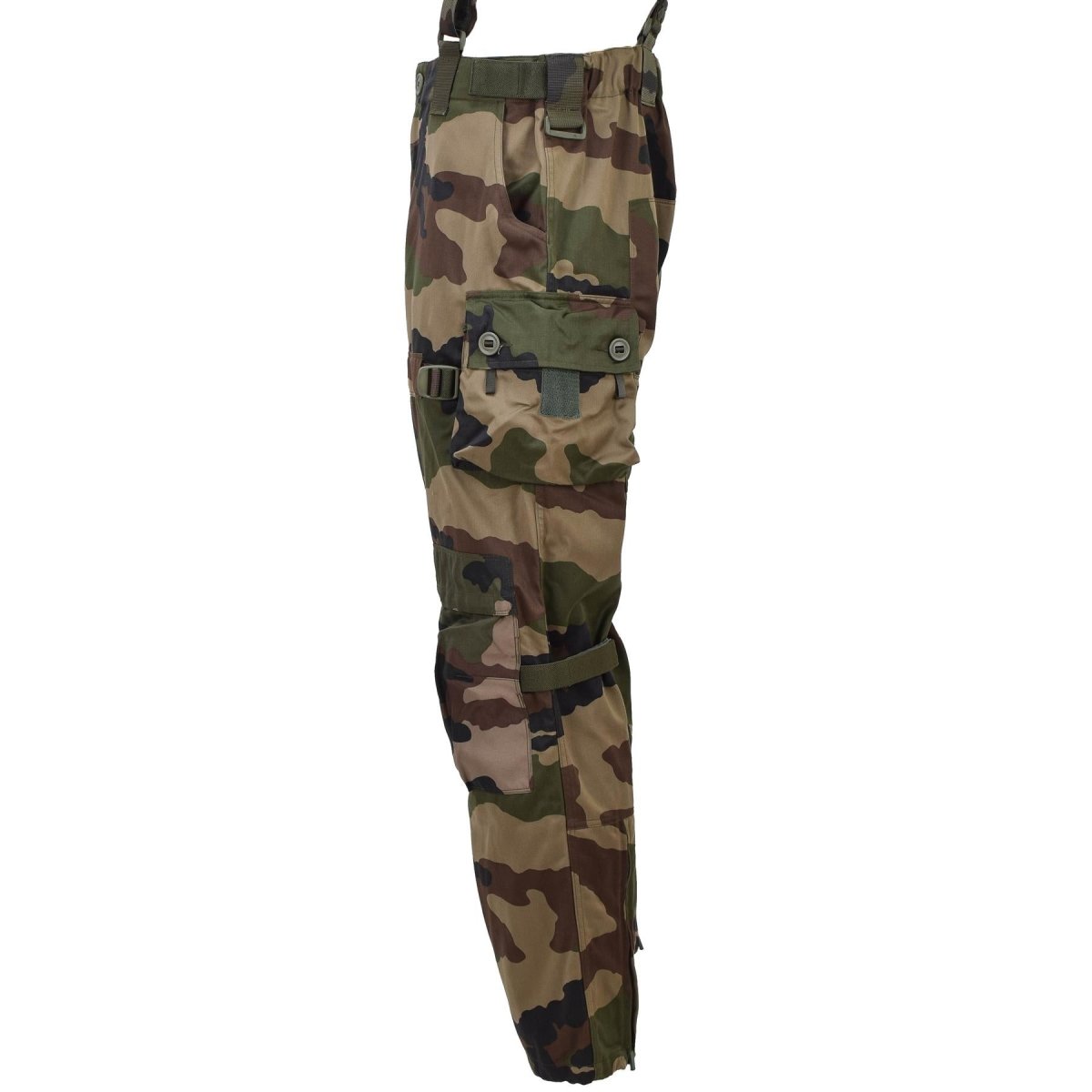 Pantalones de combate militares franceses originales Felin F4 Tirantes duraderos CCE Camo