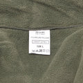 Chaqueta de vellón militar francesa original Polar Cálido de cuello alto, reforzado, oliva nueva