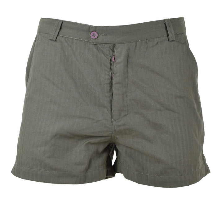 Pantalones cortos militares franceses originales de color oliva, uniforme ligero del ejército de combate NUEVO - GoMilitar