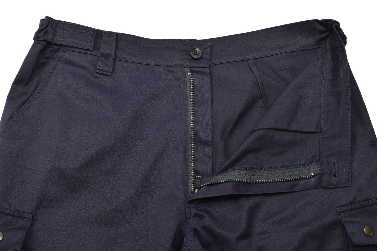 Pantalones de la policía militar francesa original Modelo F1 con pantalones de trabajo de cinturón ajustable