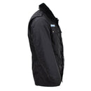 Original French military police rain jacket lined outdoor army faux fur Black - GoMilitar