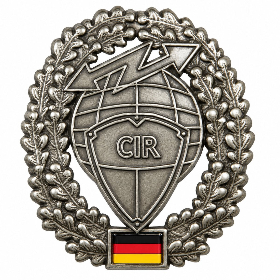 Insignia de boina del ejército alemán Original, Insignia CIR, Pin de Metal excedente militar