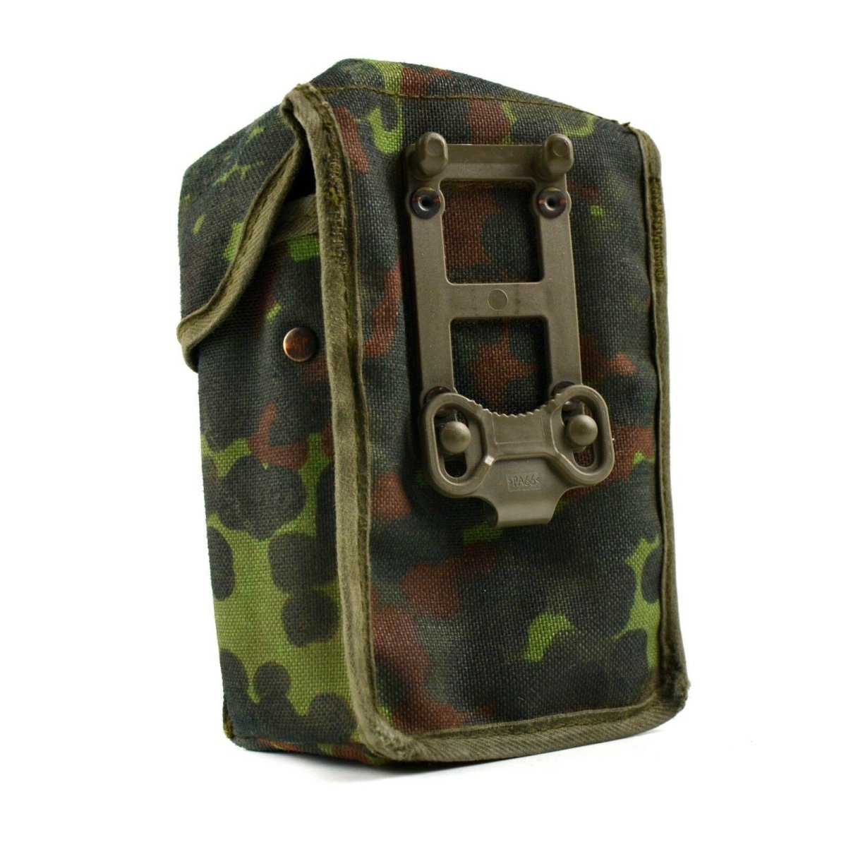 Original ejército alemán Bundeswehr Flecktarn Utility bolsa cinturón bolsa camuflaje