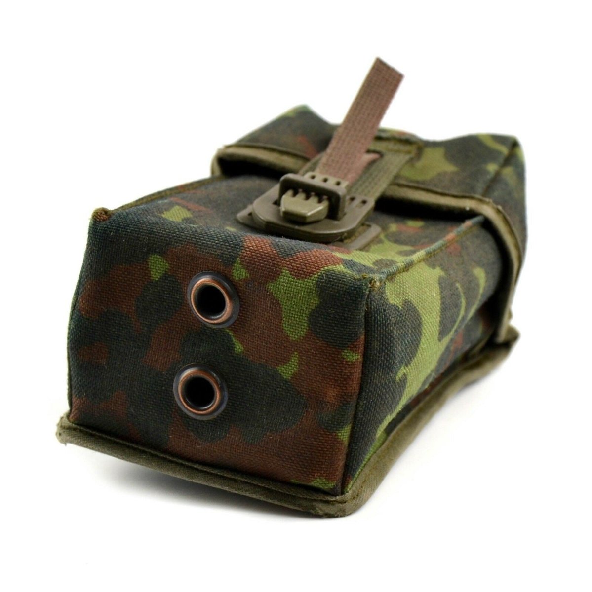 Original ejército alemán Bundeswehr Flecktarn Utility bolsa cinturón bolsa camuflaje