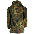 Chaqueta de campo del ejército alemán original Goretex Flecktarn Equipo de lluvia impermeable Parka