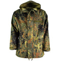 Chaqueta de campo del ejército alemán original Goretex Flecktarn Rainer impermeable Parka Nuevo