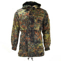 Jacket de campo del ejército alemán original PARA PARKA PROBLEMA MILICIAL FLECKTARN CAMO W Liner