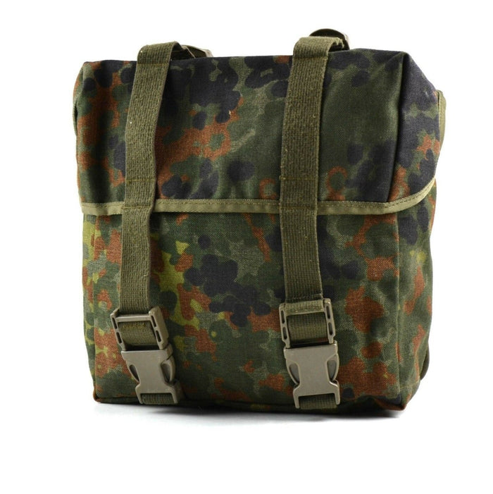 Bolsa de combate de camuflaje flecktarn del ejército alemán original excedente del sistema de correas militares - GoMilitar