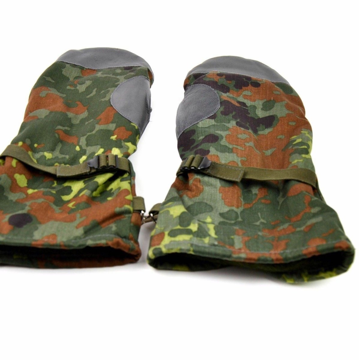 Ejército alemán original Flecktarn Camo Mittens BW Problema militar Guantes de combate