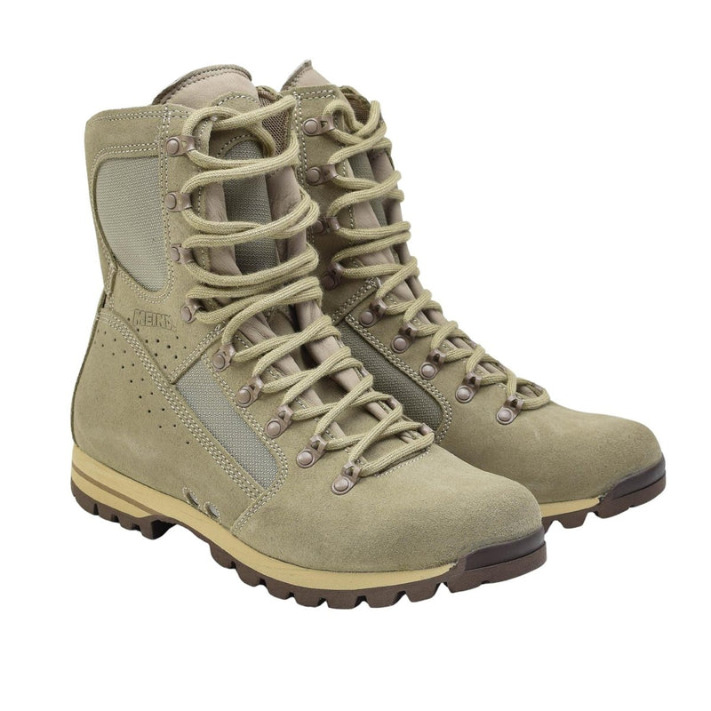 Botas de cuero de color caqui del ejército alemán original zapatos livianos antistáticos nuevos