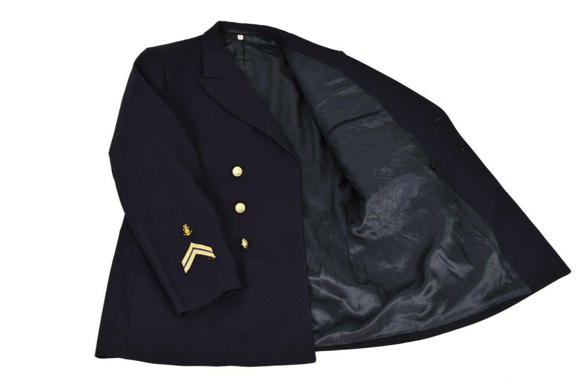 Chaqueta de vestimenta del ejército alemán original de la chaqueta marina oscura uniforme formal militar