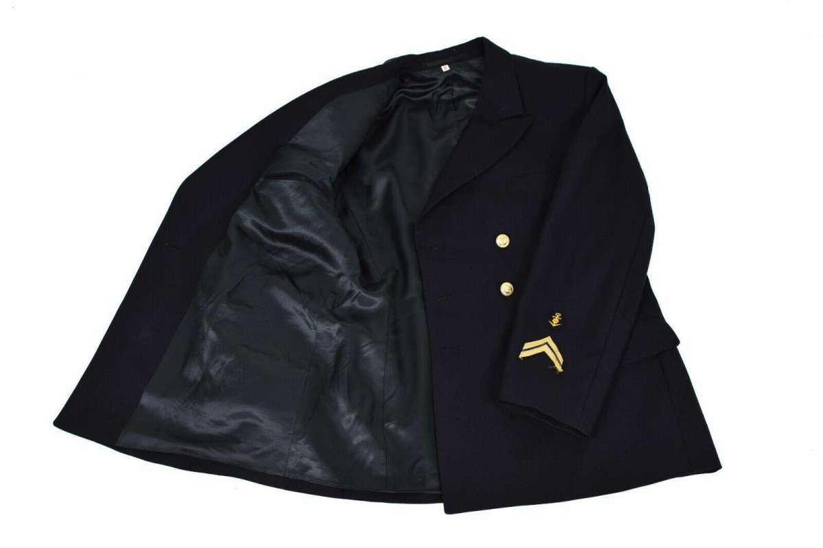 Chaqueta de vestimenta del ejército alemán original de la chaqueta marina oscura uniforme formal militar