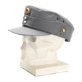 Capitres de montaña militar del ejército alemán original Gebirgsjäger Gray con insignia de flores
