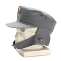 Capitres de montaña militar del ejército alemán original Gebirgsjäger Gray con insignia de flores